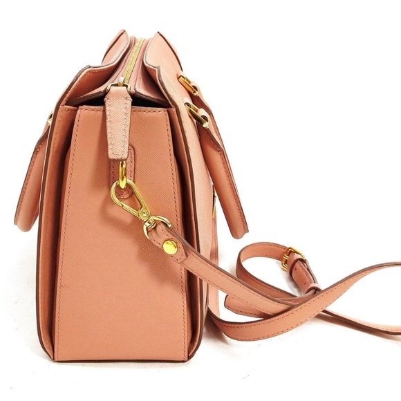 Authentic MCM Hand Bag  Pink Leather Crossbody purse - Picture 3 of 9